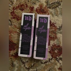 Two Urban Decay All Nighter Long Lasting Makeup Setting Sprays 0.5 fl oz each